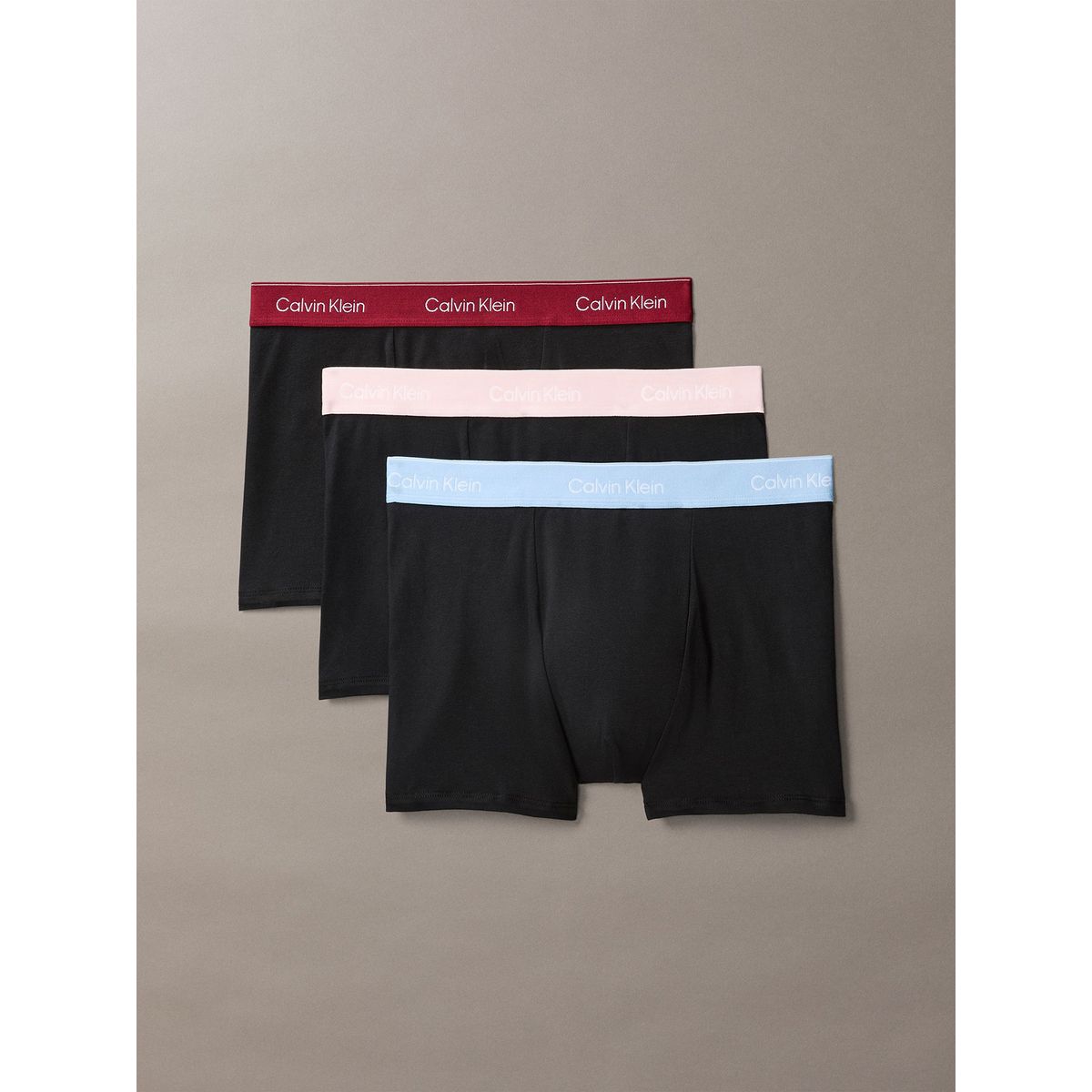 CALVIN KLEIN - Pack De 3 Bóxers Trunk Icon Cotton Stretch Negro Calvin Klein