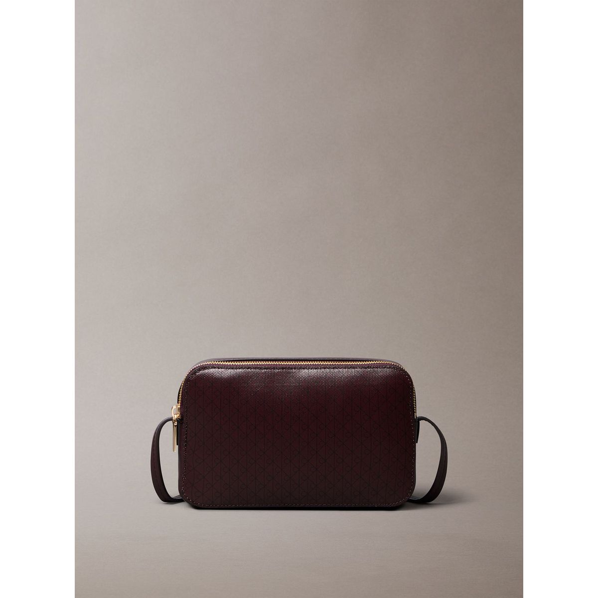 CALVIN KLEIN - Bandolera Con Estampado De Monograma Café Calvin Klein