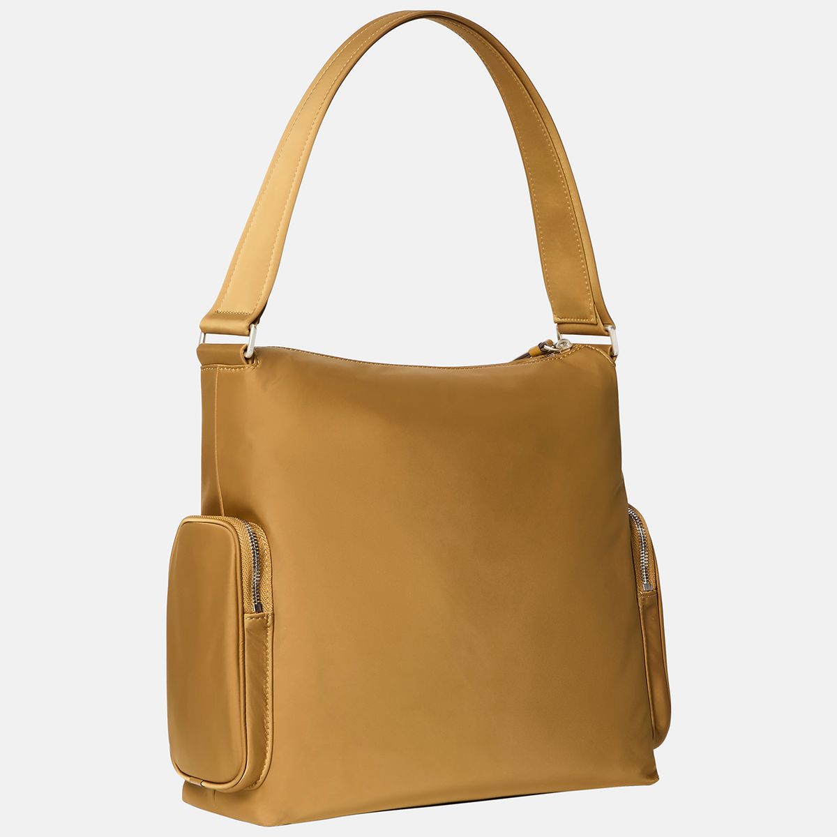 CALVIN KLEIN - Cartera De Mano De Nailon De Satén Suave Dorado Calvin Klein