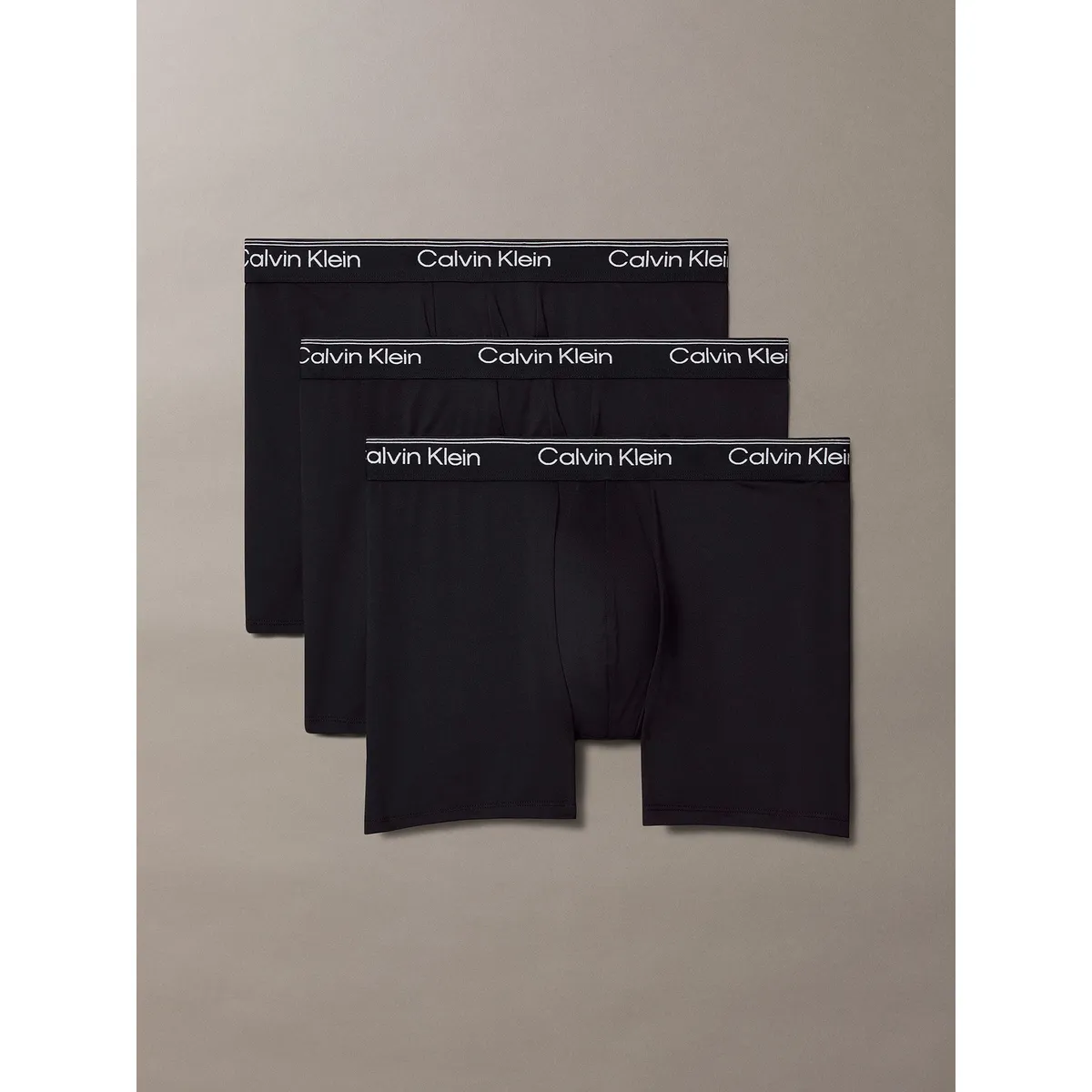 CALVIN KLEIN - Pack De 3 Bóxers Brief Microfibre Stretch Negro Calvin Klein