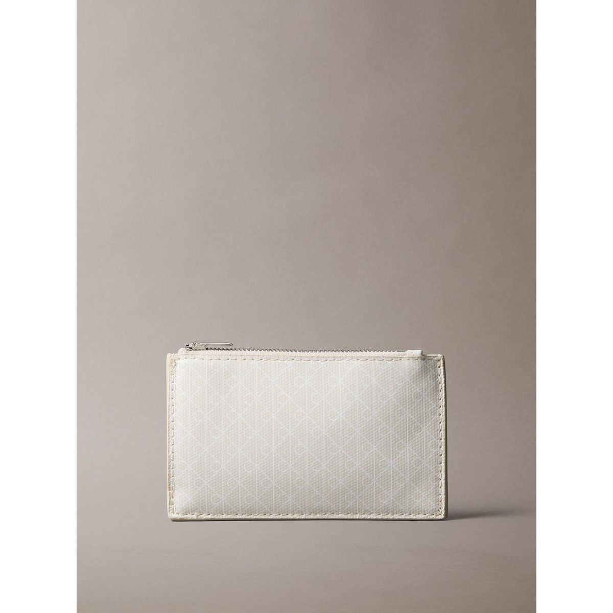 CALVIN KLEIN - Tarjetero con Estampado de Monograma CK Blanco Calvin Klein