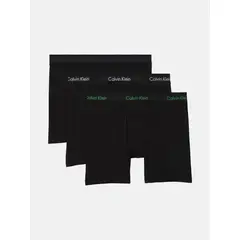 CALVIN KLEIN - Pack 3 Bóxers Brief Cotton Stretch Negro
