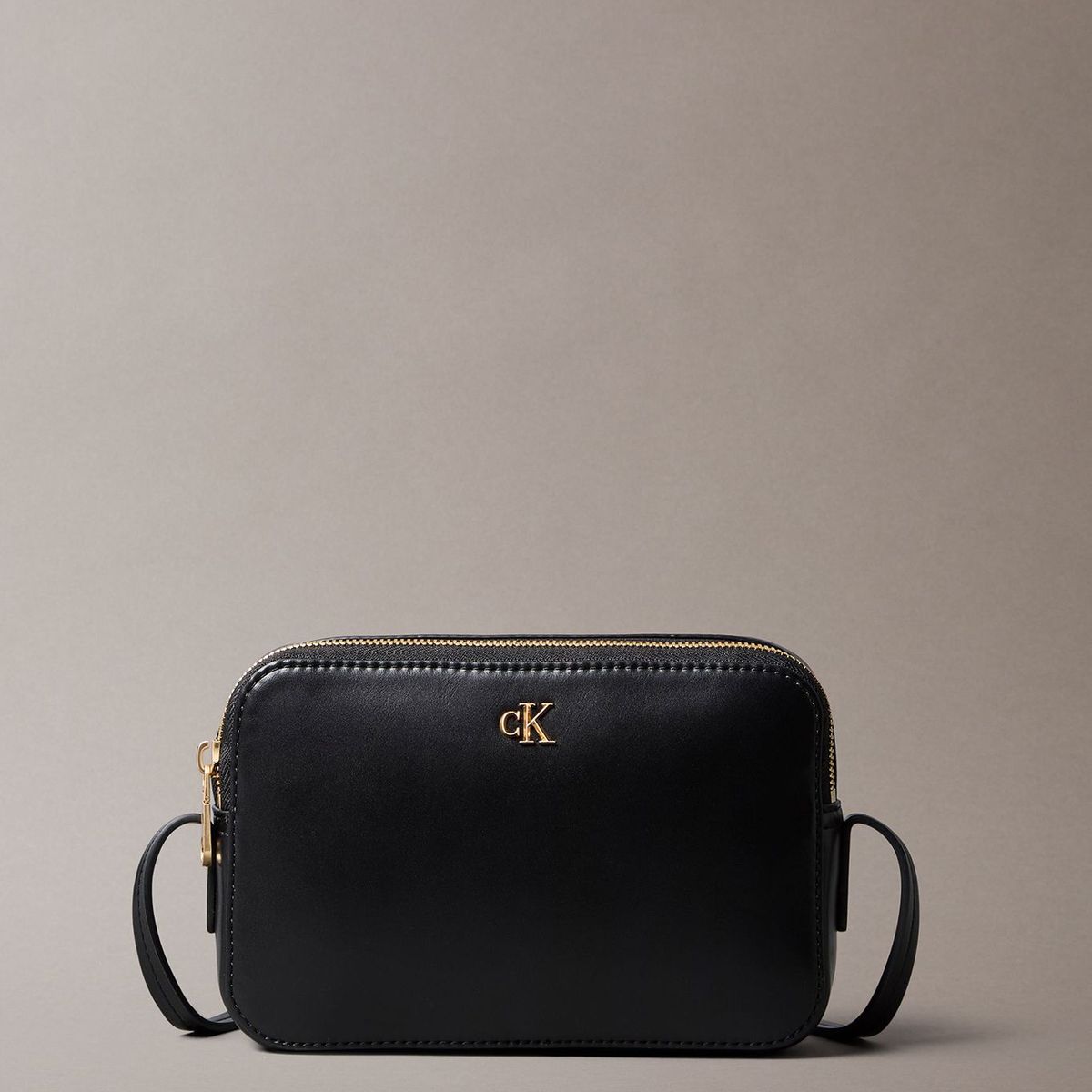 CALVIN KLEIN - Bandolera Con Herraje Con Logo Monograma Negro Calvin Klein