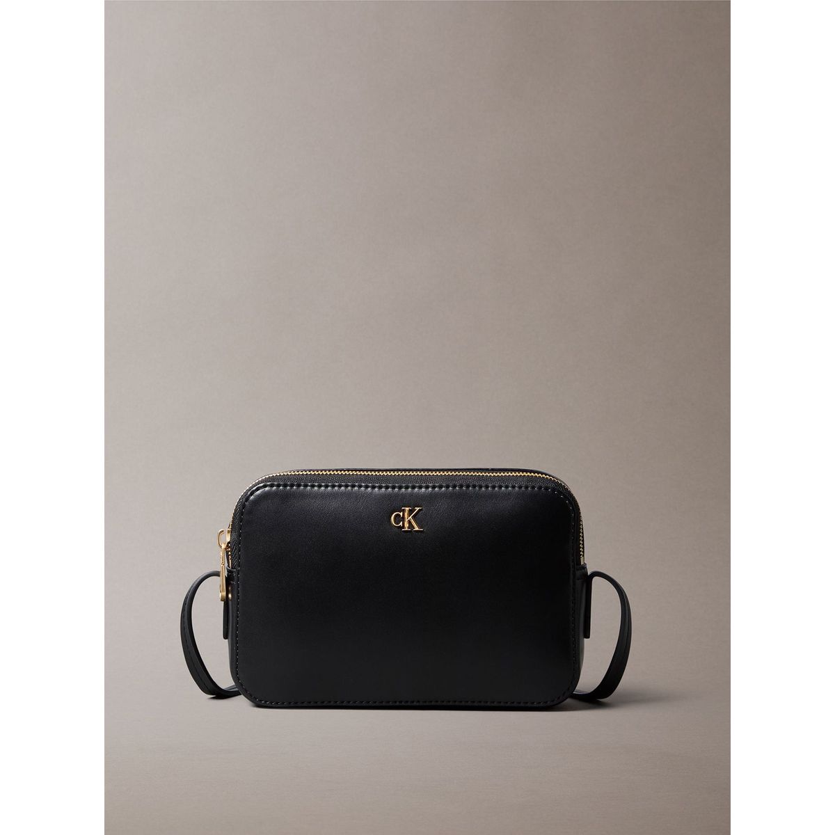 CALVIN KLEIN - Bandolera Con Herraje Con Logo Monograma Negro Calvin Klein