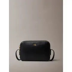 CALVIN KLEIN - Bandolera Con Herraje Con Logo Monograma Negro