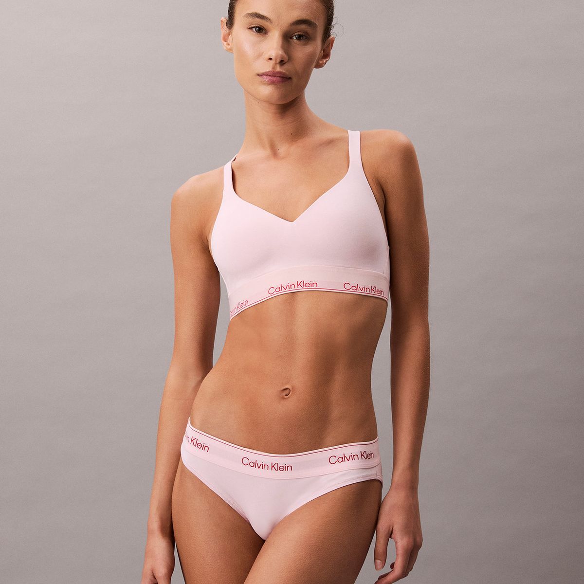 CALVIN KLEIN - Brasier Icon Cotton Modal Rosado Calvin Klein