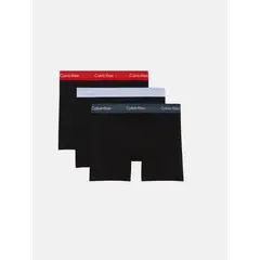 CALVIN KLEIN - Pack 3 Bóxers Brief Cotton Stretch Negro