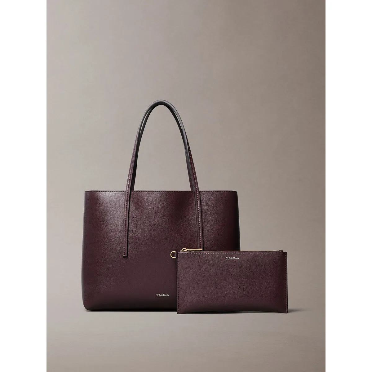 CALVIN KLEIN - Cartera Tote Foil Logo Café Calvin Klein