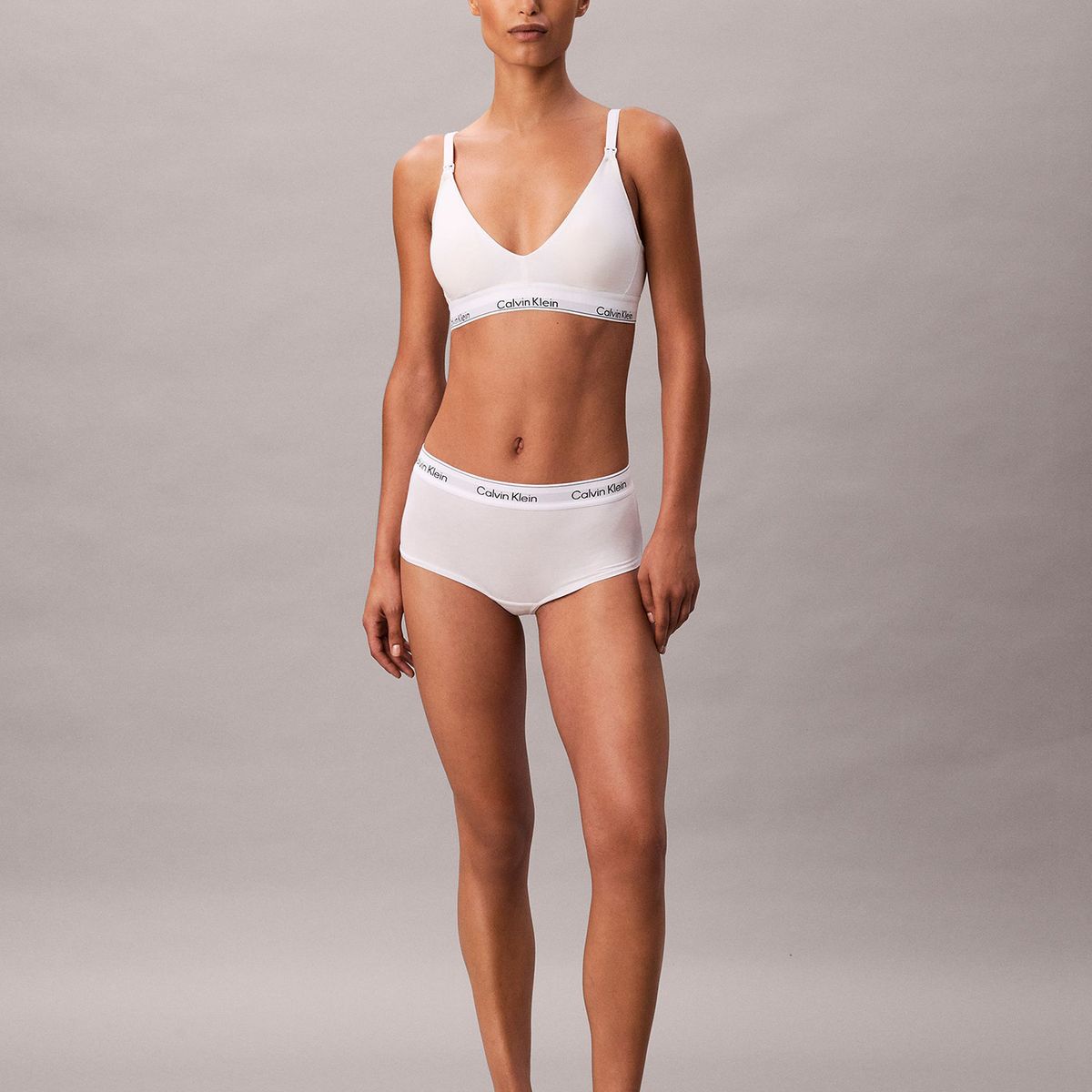 CALVIN KLEIN - Bralette De Lactancia Icon Cotton Modal Blanco Calvin Klein