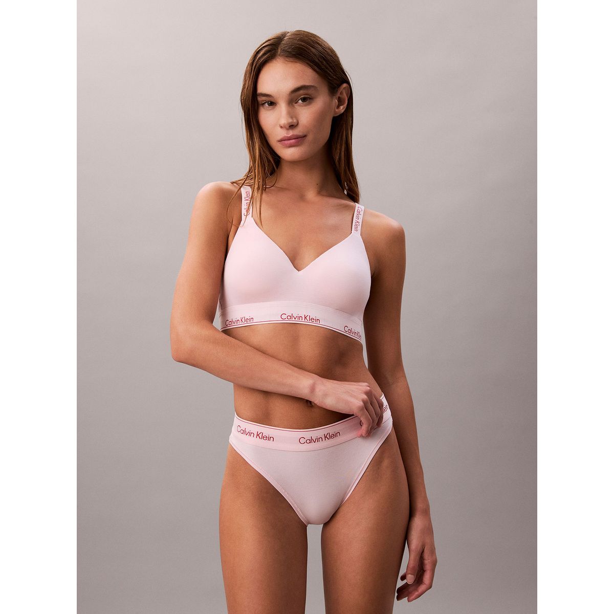 CALVIN KLEIN - Brasier Icon Cotton Modal Rosado Calvin Klein