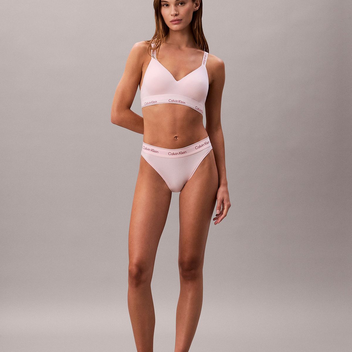 CALVIN KLEIN - Brasier Icon Cotton Modal Rosado Calvin Klein