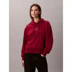 CALVIN KLEIN - Polerón Con Gorro De Felpa Rojo