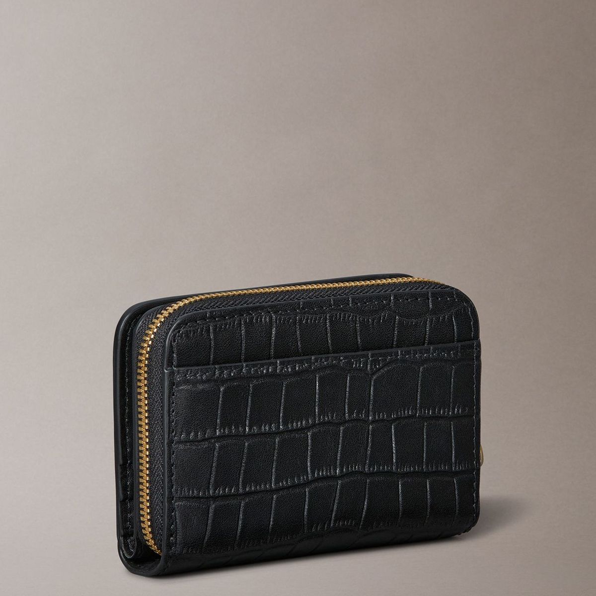 CALVIN KLEIN - Billetera De Cuero Efecto Cocodrilo Con Rfid Negro Calvin Klein