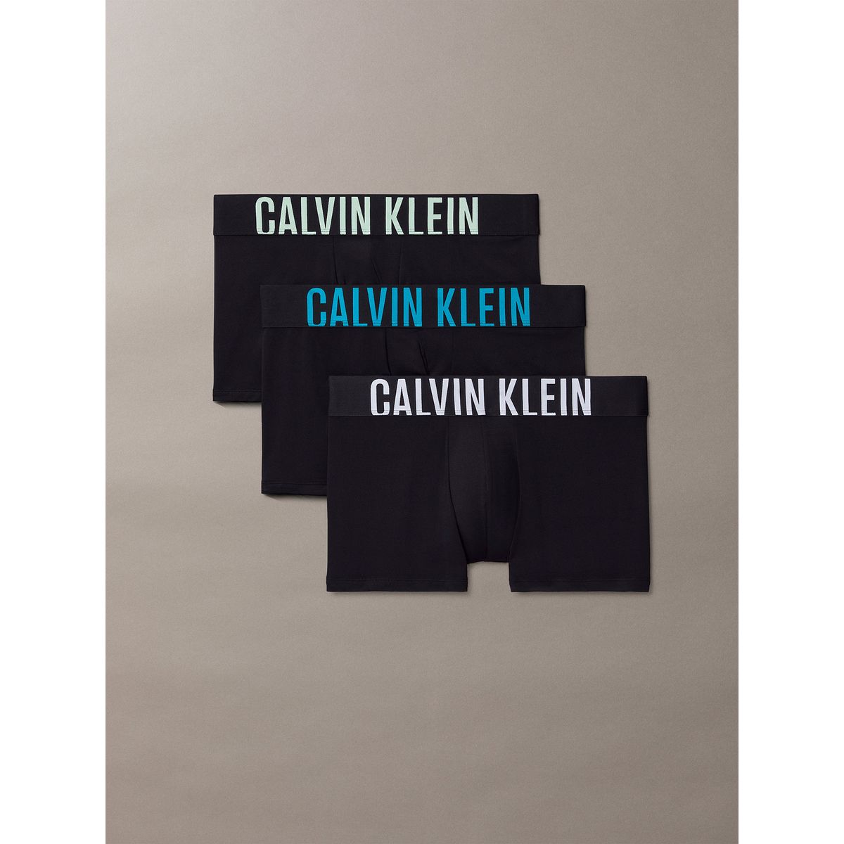 CALVIN KLEIN - Pack De 3 Bóxers Trunk Intense Power Negro Calvin Klein