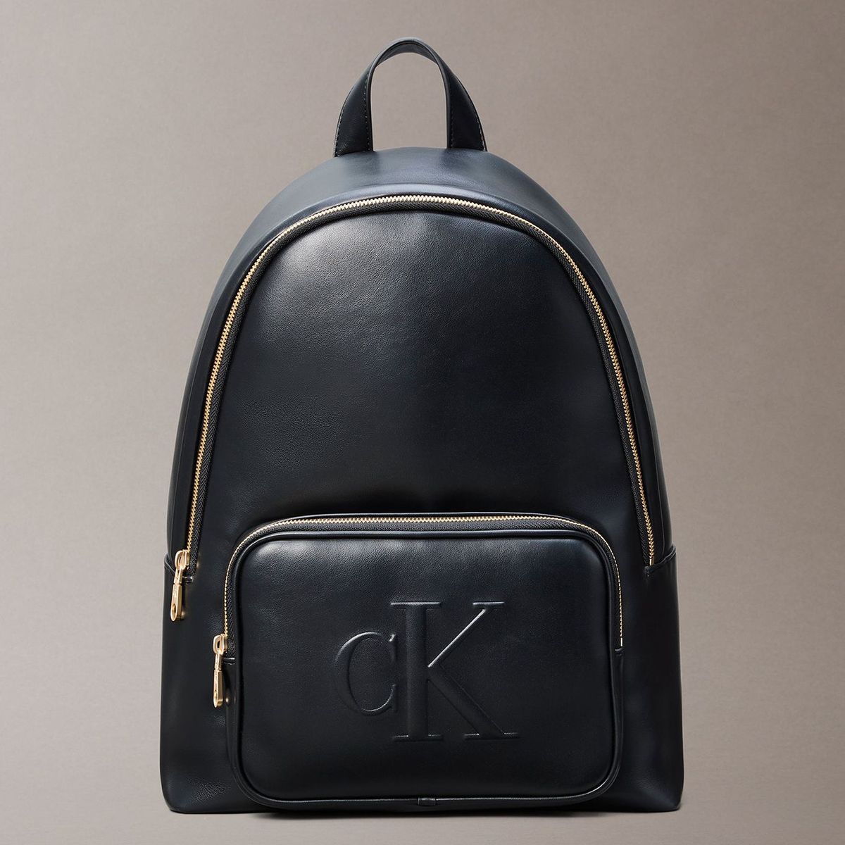 CALVIN KLEIN - Mochila Con Logo Monograma Grabado Negro Calvin Klein