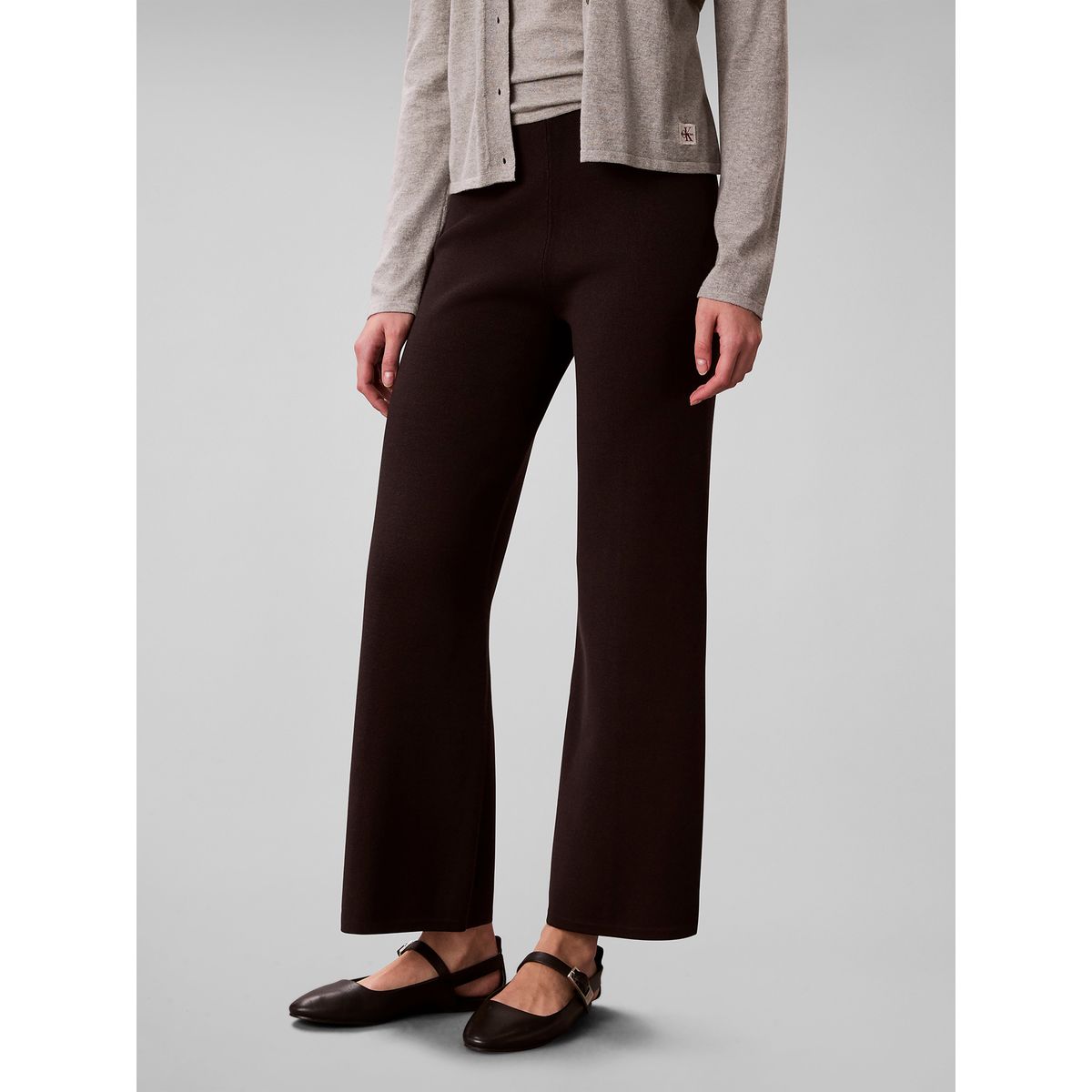 CALVIN KLEIN - Pantalón En Tejido Milano Negro Calvin Klein