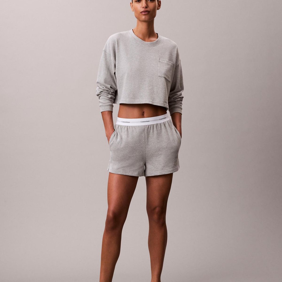 CALVIN KLEIN - Polera De Pijama De Algodón Con Logo Multicolor Calvin Klein