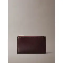 CALVIN KLEIN - Tarjetero con Estampado de Monograma CK Café