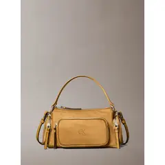 CALVIN KLEIN - Cartera Pocket Nylon Dorado