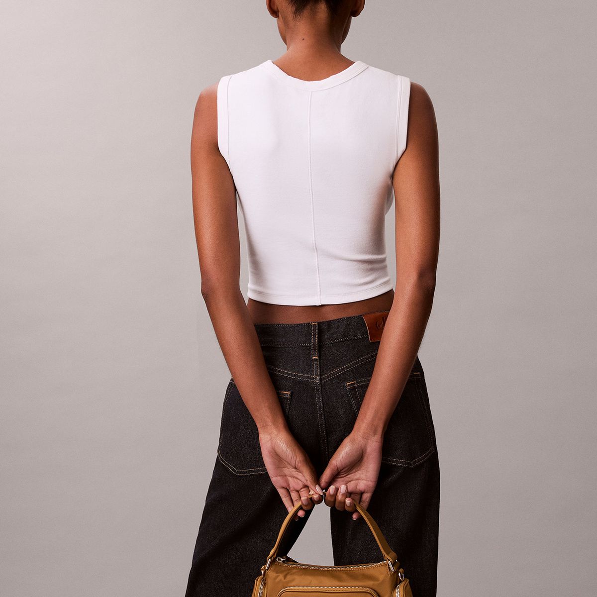 CALVIN KLEIN - Cartera Pocket Nylon Dorado Calvin Klein