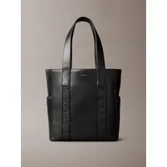 CALVIN KLEIN - Cartera Tote Para Portátil Con Logo En Jacquard Negro