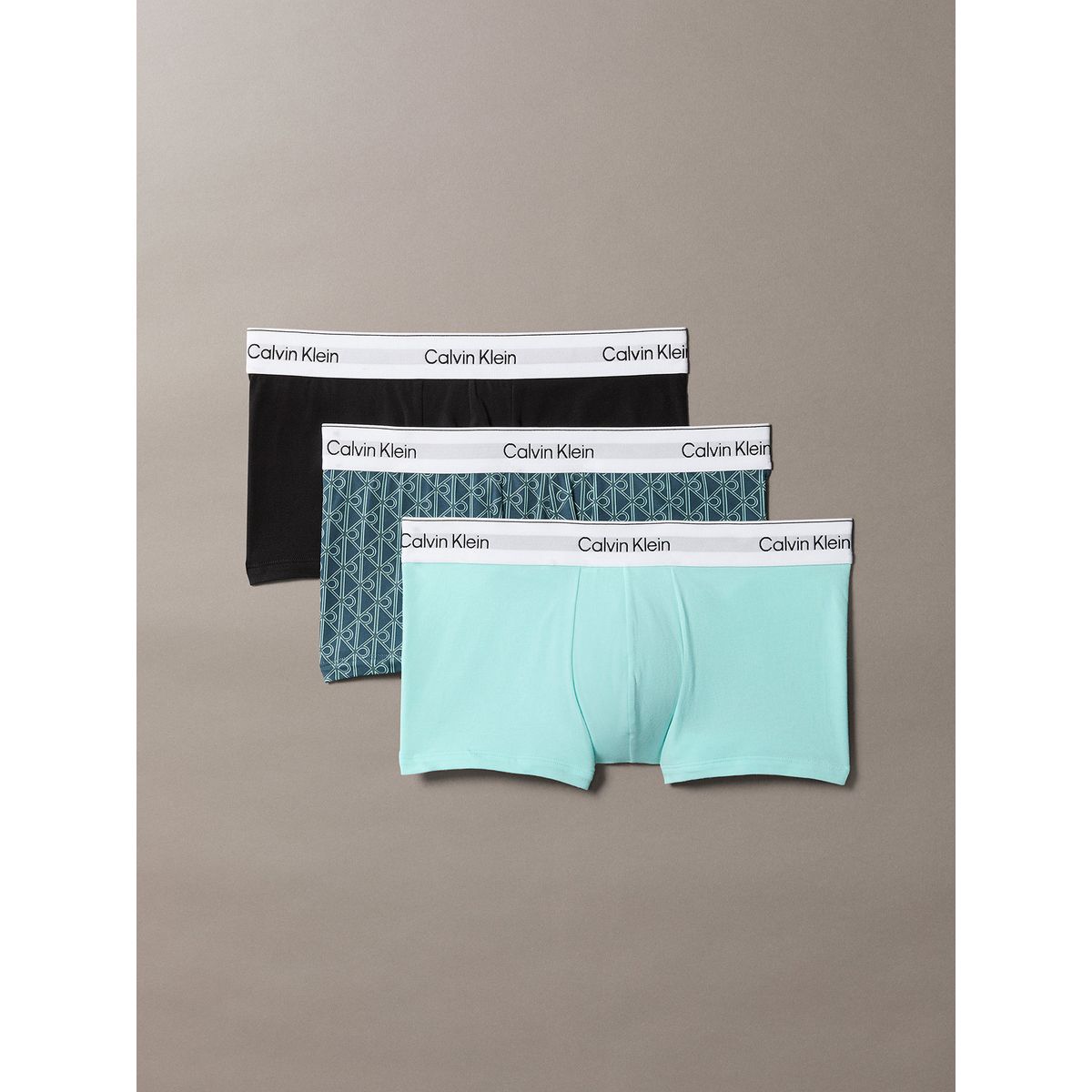 CALVIN KLEIN - Pack De 3 Bóxers Low Rise Trunk Icon Cotton Stretch Multicolor Calvin Klein