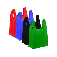GENERICO - Bolsas Camiseta Tnt 45x25 18g Resistentes Eco Pack 100 Unidades