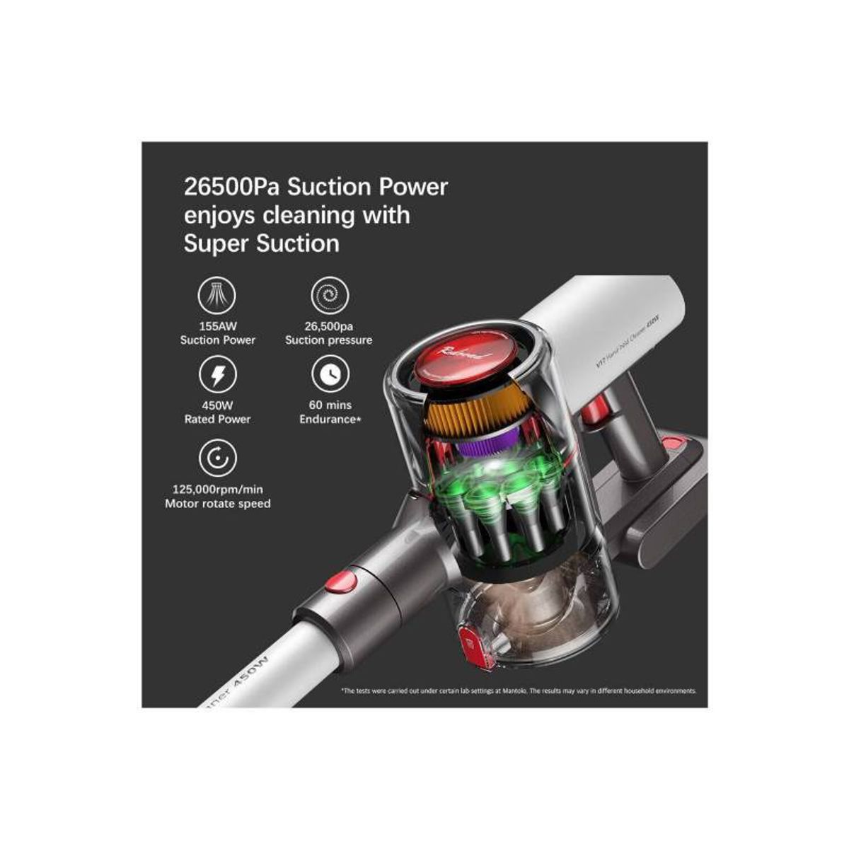 REDROAD - RedRoad V17 Aspiradora Plegable 4000mah mas bateria extra