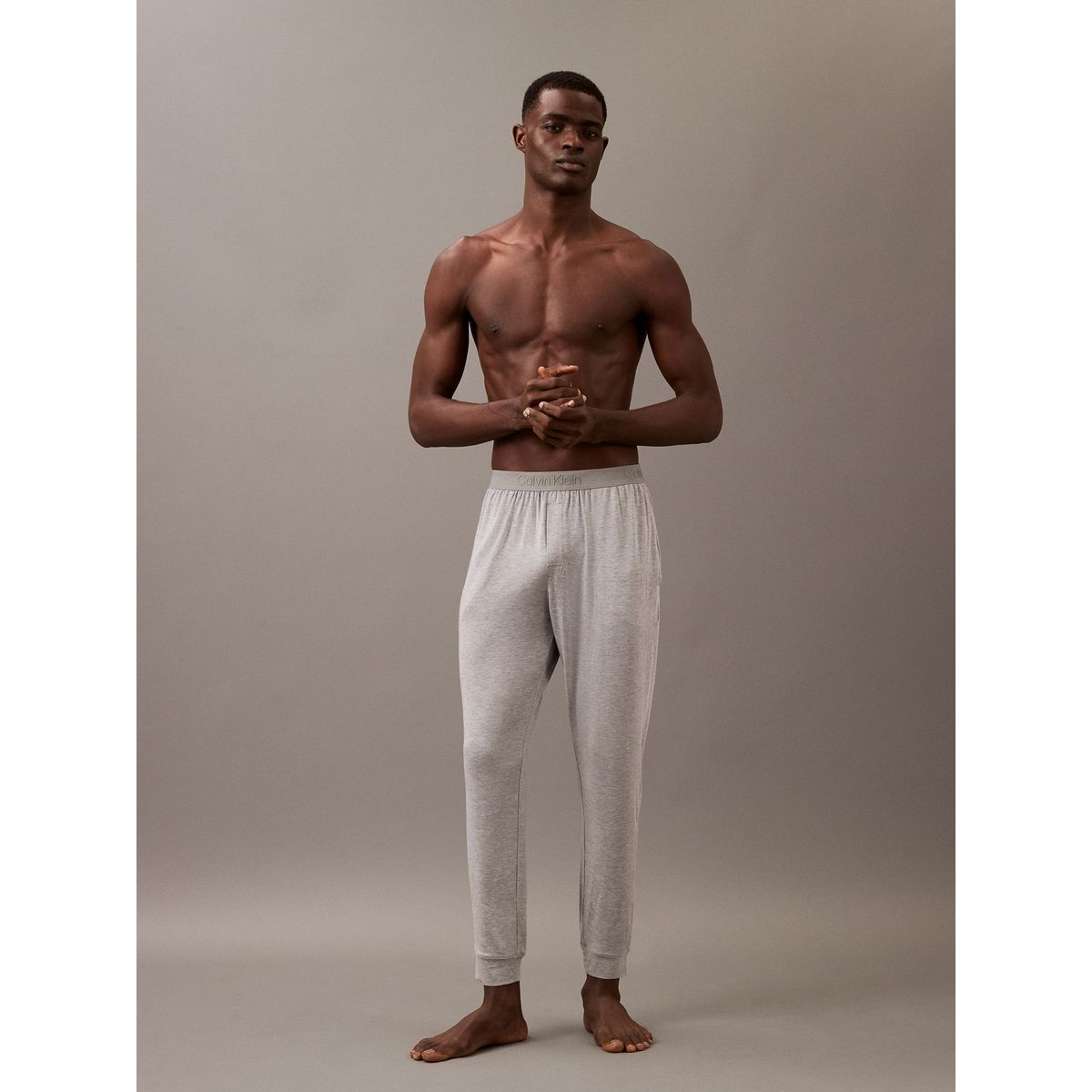 CALVIN KLEIN - Pantalón De Chándal Ultra Soft Modal Gris Calvin Klein