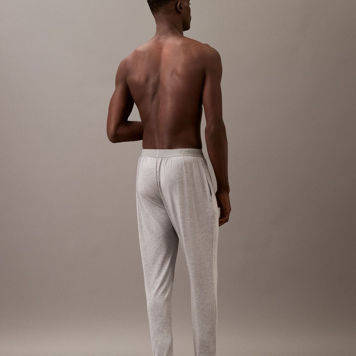 CALVIN KLEIN - Pantalón De Chándal Ultra Soft Modal Gris Calvin Klein