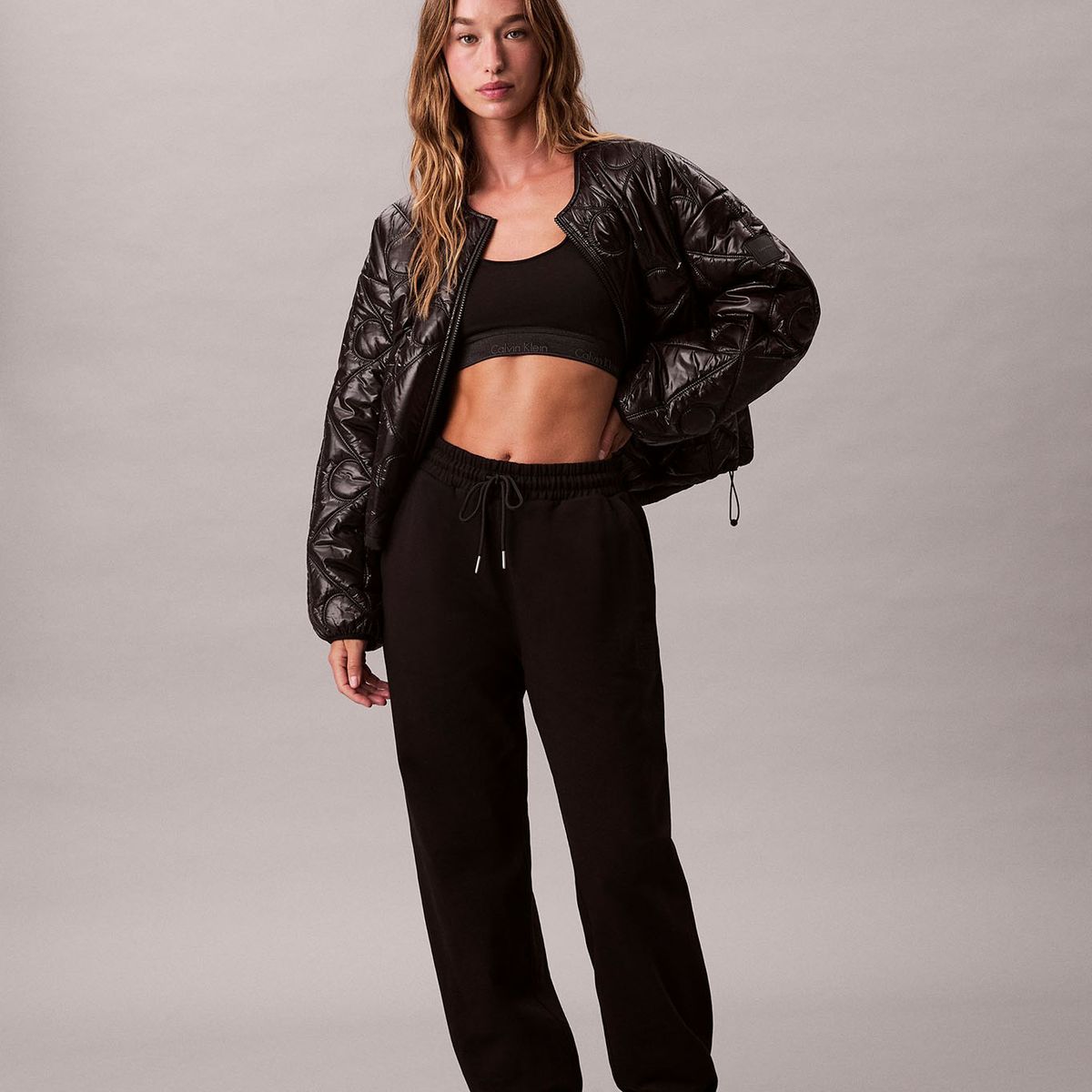 CALVIN KLEIN - Pantalón De Chándal Holgado Negro Calvin Klein