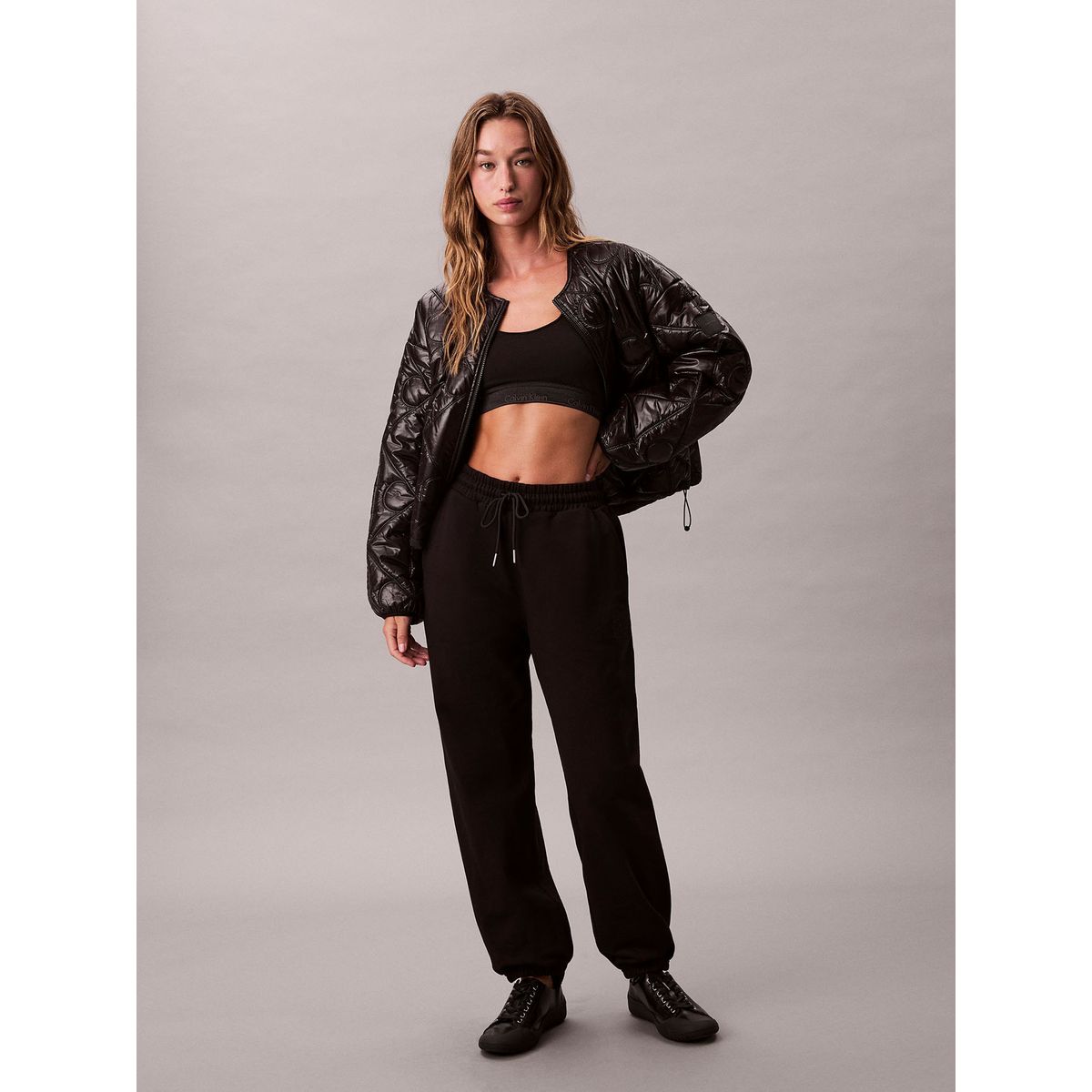 CALVIN KLEIN - Pantalón De Chándal Holgado Negro Calvin Klein