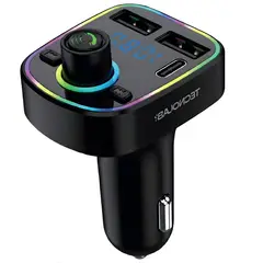 TECNOLAB - Transmisor FM Bluetooth 5.2 Auto 15.5W Carga Rápida - SC