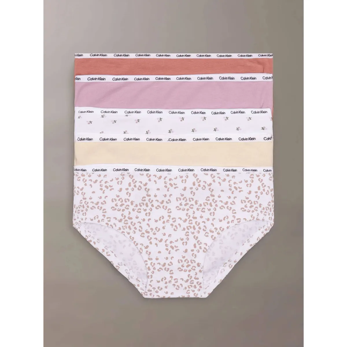CALVIN KLEIN - Pack 5 Calzones Hipster Para Niña Multicolor Calvin Klein