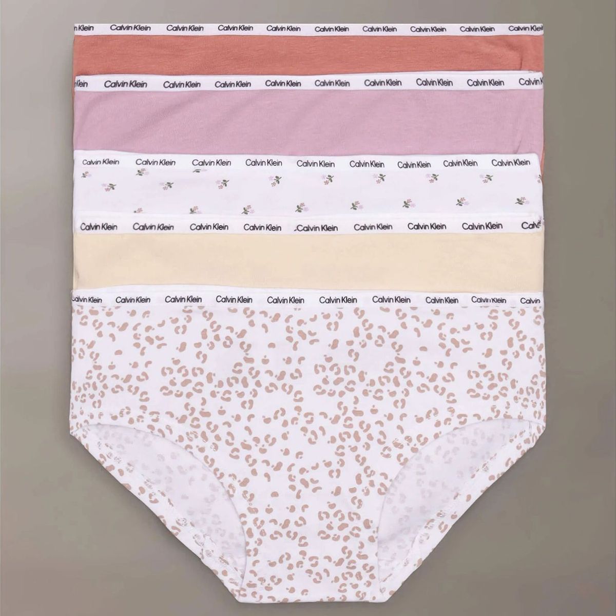 CALVIN KLEIN - Pack 5 Calzones Hipster Para Niña Multicolor Calvin Klein