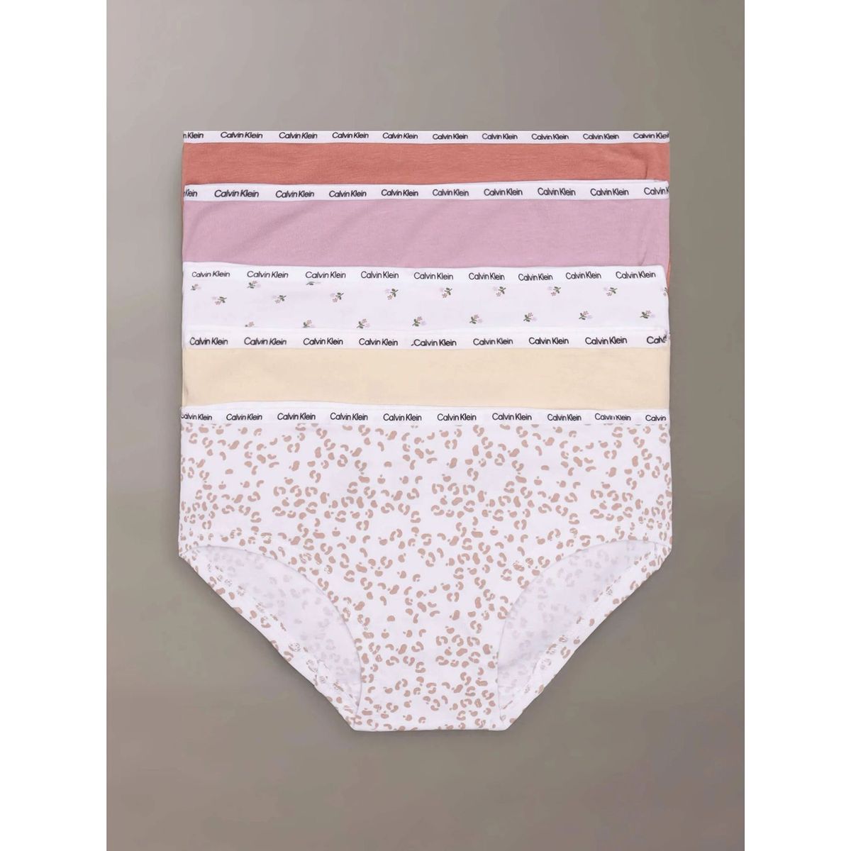 CALVIN KLEIN - Pack 5 Calzones Hipster Para Niña Multicolor Calvin Klein