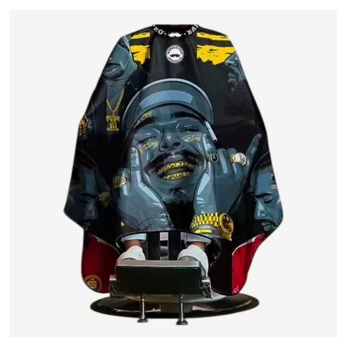 COMPRASMART CHILE - Capa Para Barberia y Peluqueria Rappers 160cm X 145cm