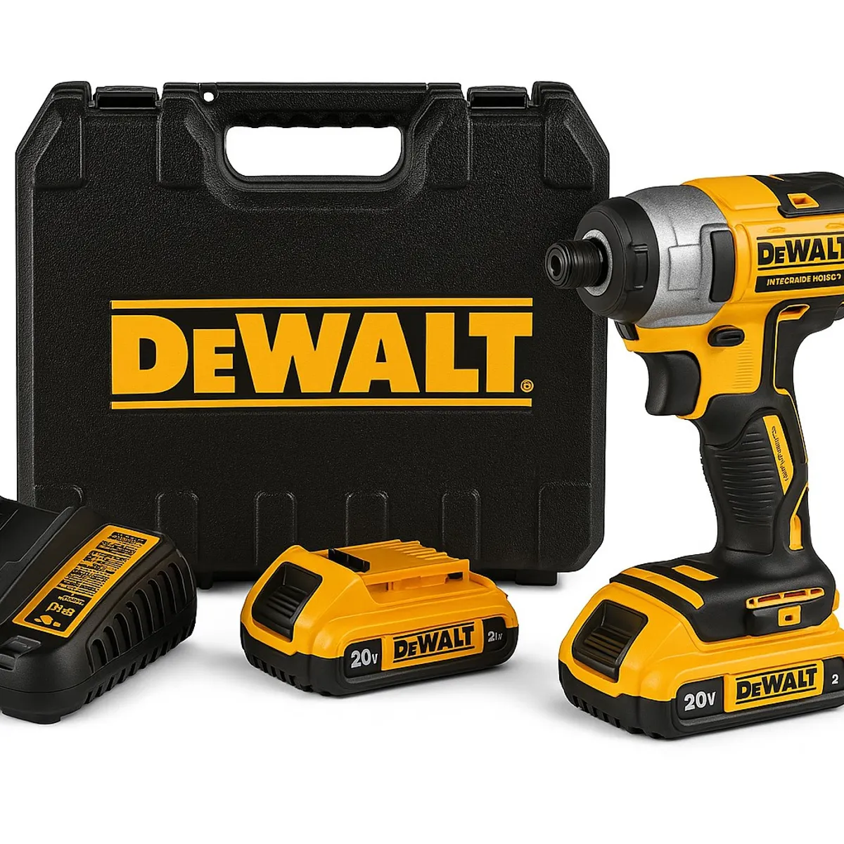 DEWALT - Kit atornillador de impacto 1/4" Motor Brushless sin Carbones 170 Nm DEWALT
