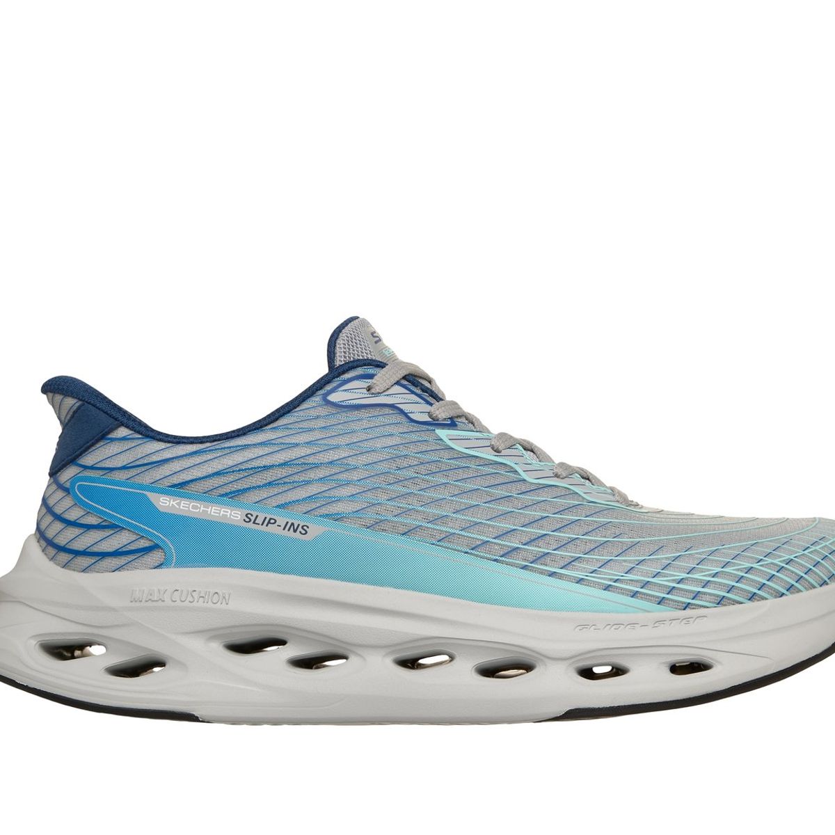 SKECHERS - Zapatillas Hombre Slipins GlideStep Sapphire Gris Skechers