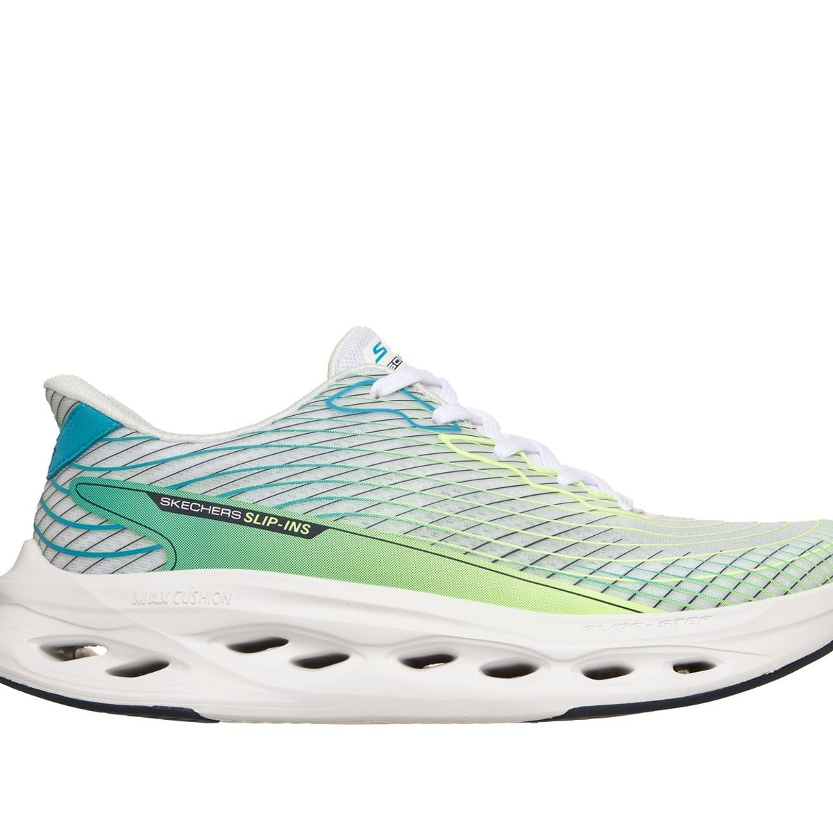 SKECHERS - Zapatillas Hombre Slipins GlideStep Sapphire Blanco Skechers