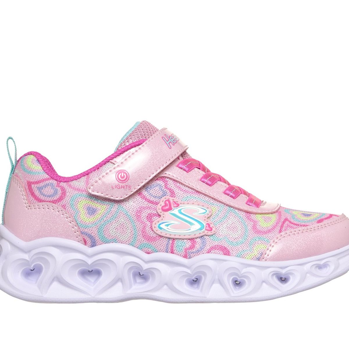 SKECHERS - Zapatillas Niña Heart Lights Boogie Love Rosado Skechers