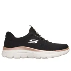 SKECHERS - Zapatillas Mujer Summits Plus Golden Drift Negro