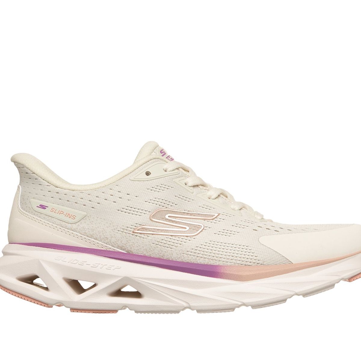 SKECHERS - Zapatillas Mujer Slip-ins Glide-Step Vortex Beige Skechers