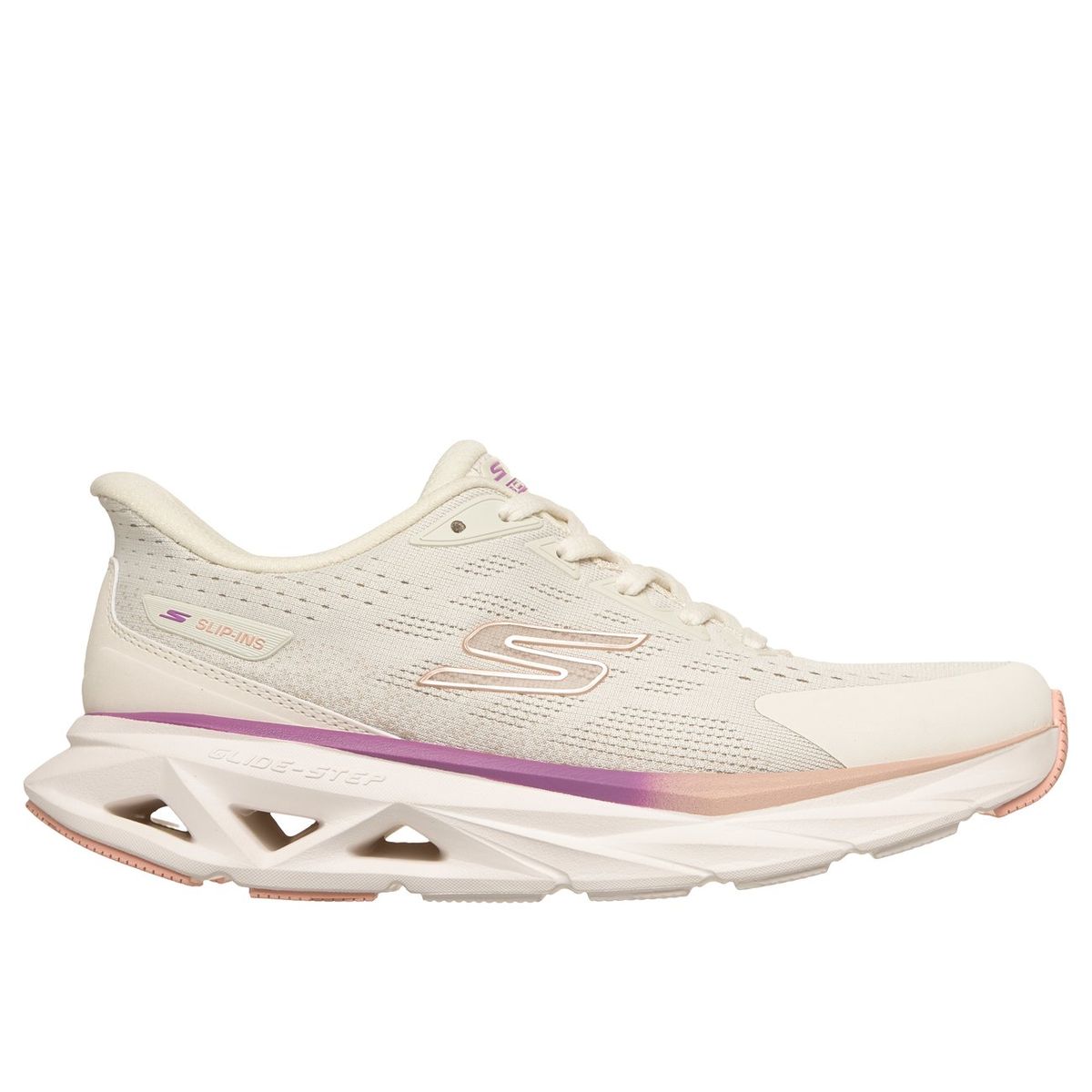 SKECHERS - Zapatillas Mujer Slip-ins Glide-Step Vortex Beige Skechers