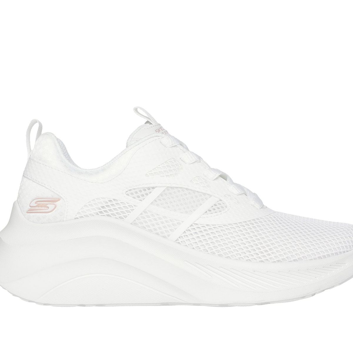 SKECHERS - Zapatillas Mujer BobsChaos Hi Dazzling Glint Blanco Skechers