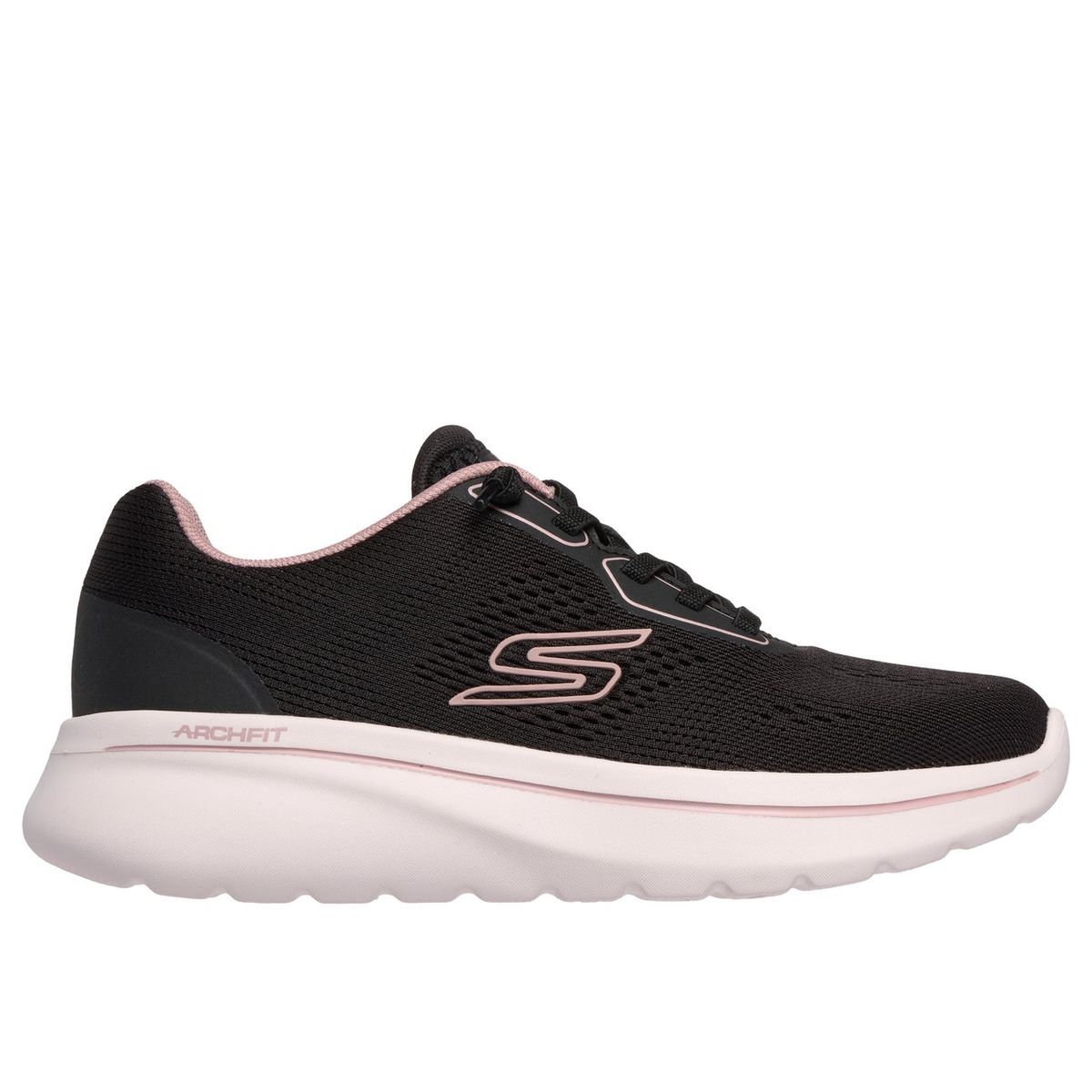 SKECHERS - Zapatillas Mujer Go Walk Arch Fit N-Joy Ellie Negro Skechers