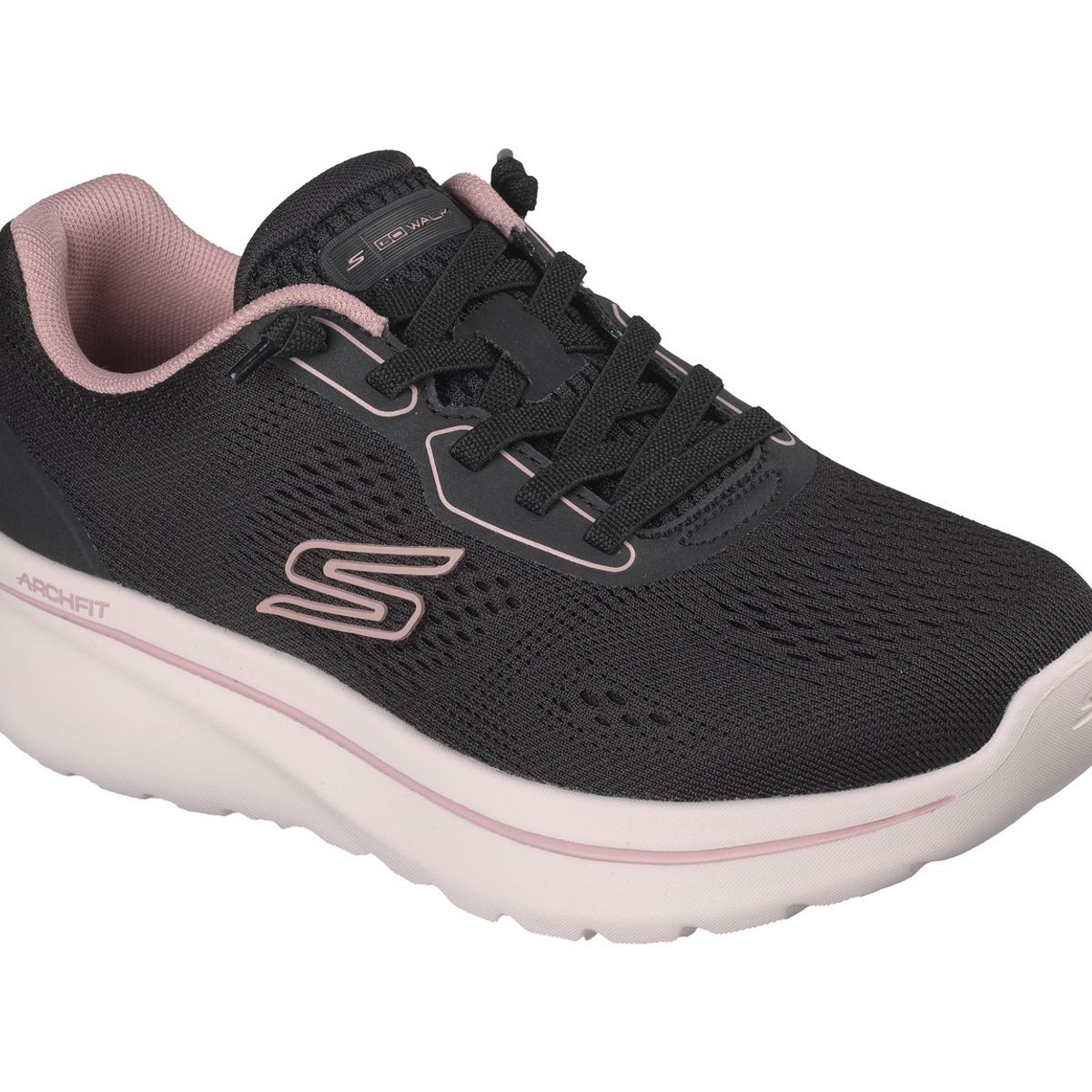 SKECHERS - Zapatillas Mujer Go Walk Arch Fit N-Joy Ellie Negro Skechers