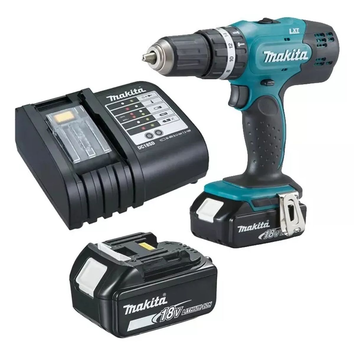 MAKITA - TALADRO PERCUTOR INALÁMBRICO MAKITA 18V DHP453X10-1.