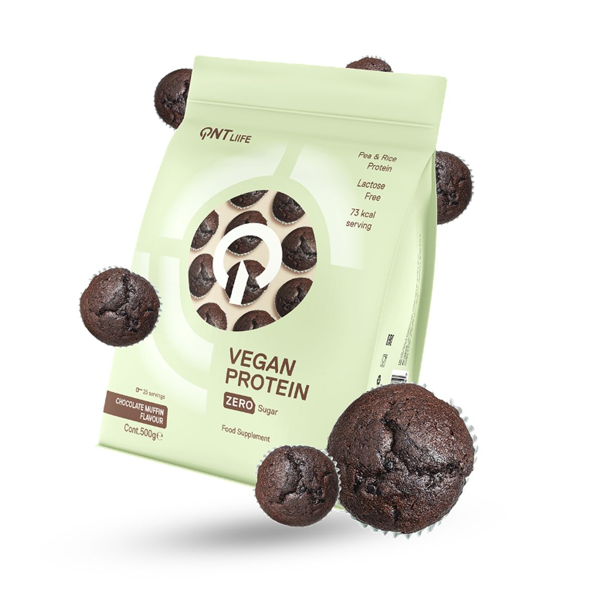 QNT - Proteina en polvo QNT - Vegan Protein Chocolate Muffin 500 gr