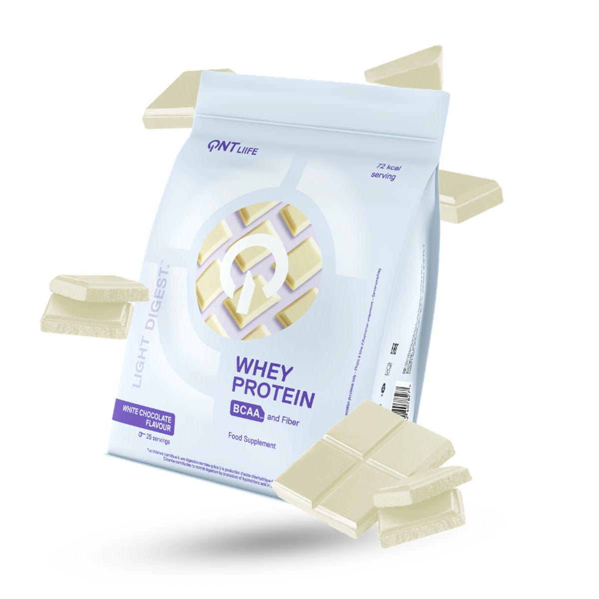 QNT - Proteina en polvo QNT - Whey Protein Chocolate Blanco 500 gr
